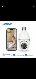 Hawkray bulb camera AI intelligent surveillance 911 alarm